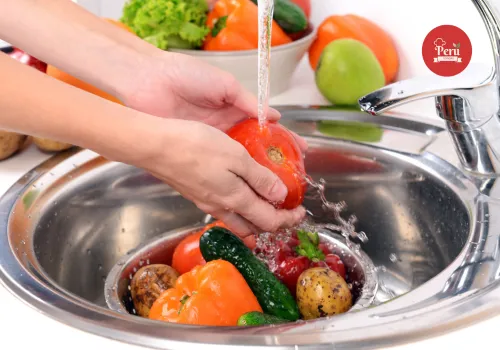 lavado de verduras