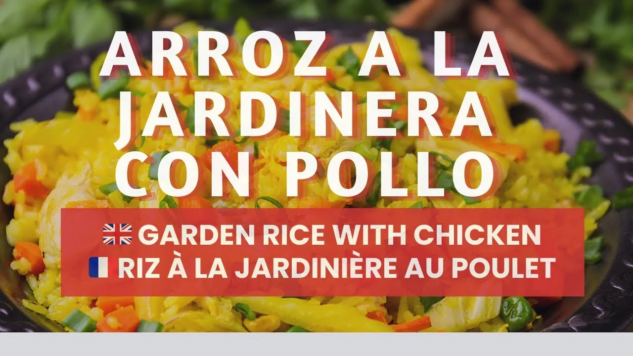 Video de la receta: Arroz a la jardinera con pollo