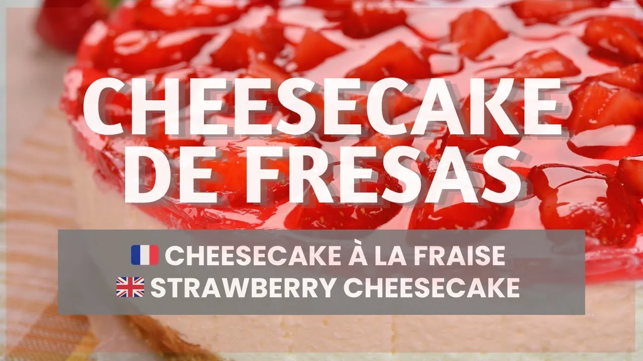 Video de la receta: CHEESECAKE DE FRESA SIN HORNO